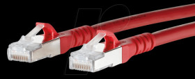 1308455066-E Patch cord RJ45 Cat.6A AWG26 S/FTP LSHF 5.0 m red