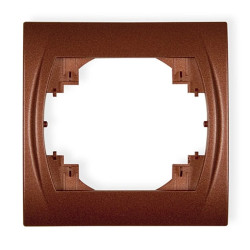 LOGO Ramka pozioma pojedyncza brĄzowy metalik 9LRH-1