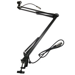 Statyw mikrofonowy/ramię z uchw 32-82cm z kablem /studyjny/