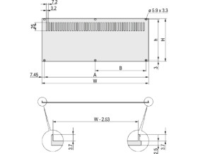 Płyta tylna Płyta tylna do szafy RACK nVent SCHROFF moduły stelażowe 3U szerokość 128.4mm skok poziomy 42KM 213.02 x