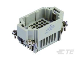 Wkładka złącza dużej mocy 42-pinowe TE Connectivity 10A 42P+E Męski Połączenie zagniatane Montaż na panelu