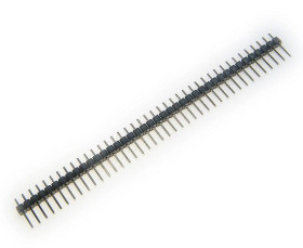 Wtyk szpilkowy 1x40 prosty do druku raster 2.54 styki pozłacane