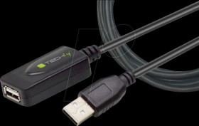 IUSB-REP20TY Active USB 2.0 cable, A connector &gt; B connector, 5 m