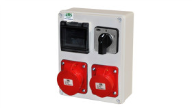 Zestaw Zasilający Miko-4M 32A/5P + 16A/5P + Wyłącznik 0-1 Ip44 E901304018