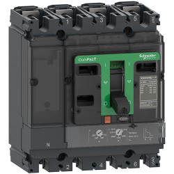 Wyłącznik kompaktowy MCCB, 4-biegunowy, 40A, Stałe, Schneider Electric, ComPacT NSX