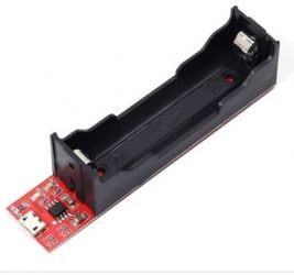 Moduł Ładowarki ogniwa Li-Ion 18650 Micro USB z koszykiem