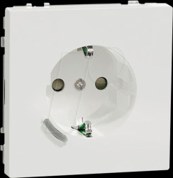 MEG2380-6035 Socket, 1-fold, lotus white, glossy, Zigbee