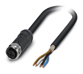 Przewód czujnik-siłownik ze złączem Złącze M12 liczba rdzeni 4 długość 5m Rodzaj A Żeńskie