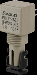 HFBR-1412TMZ Fibre optic transmitter module, 820nm, 5 MBd, ST- with metal thr