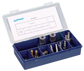 Zestaw szybkozłączek bezpiecznych z adapterami PREVOST G 1/4 żeńskie rodzaj Żeński Gwintowany Korpus z materiałów