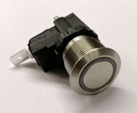 Nasadka przełącznika Zatrzaskowy SPST średnica wycięcia 19.1mm, montaż panelowy RS PRO