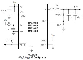 Single 2.2MHz, Low-Voltage, Step-Down DC-DC Converter Family for Safety Applications
