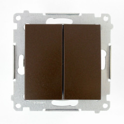 Łącznik podwójny brązowy DW5.01/46 Kontakt Simon54