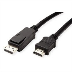 VALUE Kabel DisplayPort DP - HDTV, M/M, czarny, 2 m