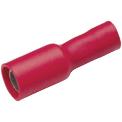 Cimco 180310 Bullet Receptacle 0.50-1 mm² 4 mm Pin Insulated Red