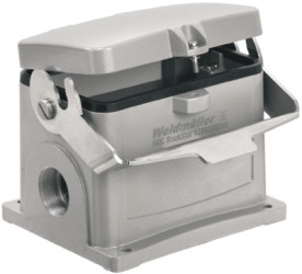 Surface mount housing, size B48, die-cast aluminum, M50, angled, longitudinal bow locking, IP65, 1983510000