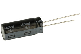 Kondensator; niskoimpedancyjny; elektrolityczny; EEUFR1V152L; 1500uF; 35V; FR-A; fi 12,5x30mm; 5mm; przewlekany (THT); luzem; Pa