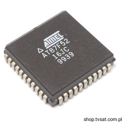 AT87F52-16JC AT89S52 SMD-PLCC44 ATMEL USED