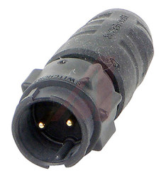 Złącze wielostykowe przemysłowe 2-pinowe Montaż na kablu Wtyczka Switchcraft