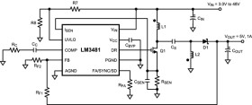 2.97V to 48V High-Efficiency Controller for Boost, SEPIC and Flyback