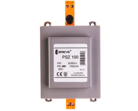 Transformator 1-fazowy bezpieczeństwa PSZ 100 400/ 24V 4,2A, na szynę DIN, IP30, Ta 40, 16024-9902