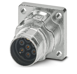 Złącze wielostykowe przemysłowe 7-pinowe M17 Montaż przedni Gniazdo Phoenix Contact