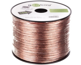 Przewód głośnikowy CCA 2x2,5 transparentny 15020 /100m/
