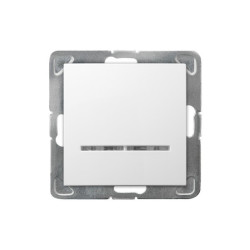 Łącznik pojedynczy podświetlany biały ŁP-1YS/m/00 Impresja Ospel