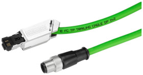 Kabel Ethernet Cat5e długość 2m Z zakończeniem Siemens