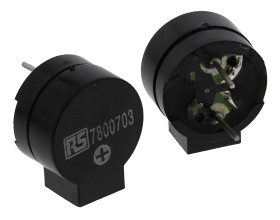 Element sygnalizatorów magnetycznych 1 → 3 V (międzyszczytowe) średnica 12mm, sygnał ciągły 85dB 2731 Hz RS PRO