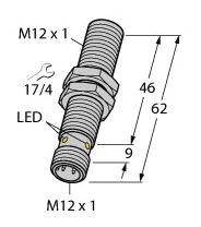 Czujnik indukcyjny Turck BI2U-MT12E-AD4X-H1144, 10 - 65 V, 1 szt.