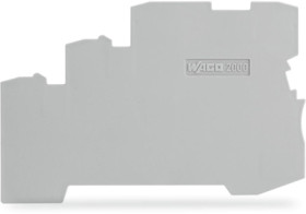 End/Intermediate plate for terminal block, 2000-5391