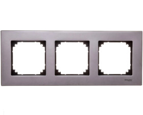 Merten M-Elegance Ramka potrójna metalowa szary rodowy MTN403314