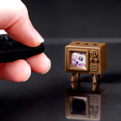 TinyTV® Mini with Tiny Remote: Compact Entertainment