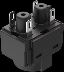 Switch element, 2 Form B (N/C), groping, 250 V, 5 A, 61-8755.17