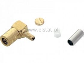 WT SMA zaciskany RG174 kątowy (TW)
