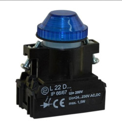 Lampka sygnalizacyjna 22mm niebieska 24V-230V AC/DC W0-LDU1-L22WDB N