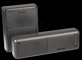 ABS case enclosure, 102 x 62 x 23 mm, black