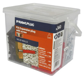 Kołek rozporowy, dł. 28 mm, 30 mm, Ø 6 mm, 7 mm, materiał: Nylon, stal, RawlPlug