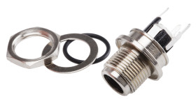 Wtyk zasilania DC Gniazdo DC Montaż na panelu średnica wew: 2.0mm 5.0A 30.0 V.