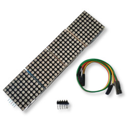 LED matrix on SPI 8x32 blue with MAX7219 driver and cables