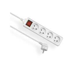 Przedłużacz mieszkaniowy 4 gniazda z uziemieniem+wyłącznik 1,5m ECONOMIC EPS-401,5W ELGOTECH