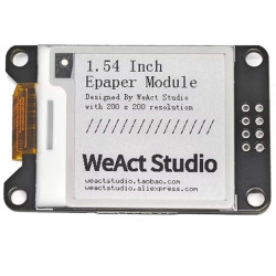 Wyświetlacz e-paper 200x200 czarno-biały 1.54" od WeAct SPI 3.3V-5V