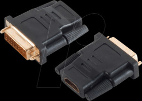 BS77401 adapter HDMI-bush &lt; DVI-D (24+1) plug gold plated