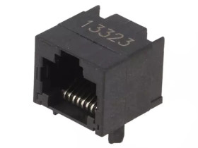 Gniazdo RJ45 8-pin Układ 8p8c Blokowanie zatrzask u dołu 1-1705951-1