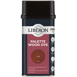 Liberon 126733 Palette Wood Dye Teak 250ml