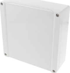 ABS enclosure, (L x W x H) 160 x 160 x 61 mm, light gray (RAL 7035), IP66, 1555RGY