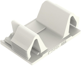 Closing element, 3 pole, white, for sheet metal cut-outs, 890-693