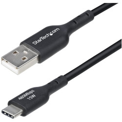 StarTech.com USB2AC1MNC 3ft (1m) USB-A to USB-C Charging Cable, Charge & Sync,
