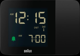 BC15-DCF B Radio projection alarm clock in black